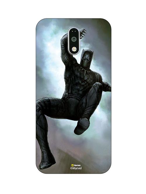hamee marvel civil war captain america iron man licensed hard back case cover for motorola moto m cover ( black panther 3) - 12704210 - Very Small Image - 1