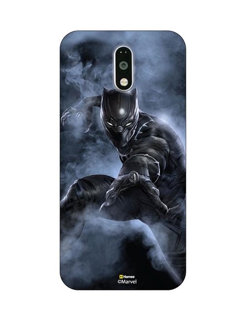 hamee marvel civil war captain america iron man licensed hard back case cover for motorola moto m cover ( black panther 4) - 12704212 - Very Small Image - 1