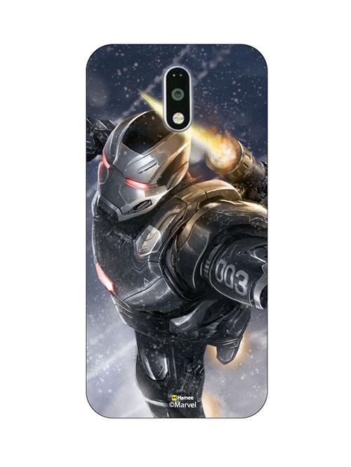 hamee marvel civil war captain america iron man licensed hard back case cover for motorola moto m cover ( war machine 2) - 12704213 - Very Small Image - 1