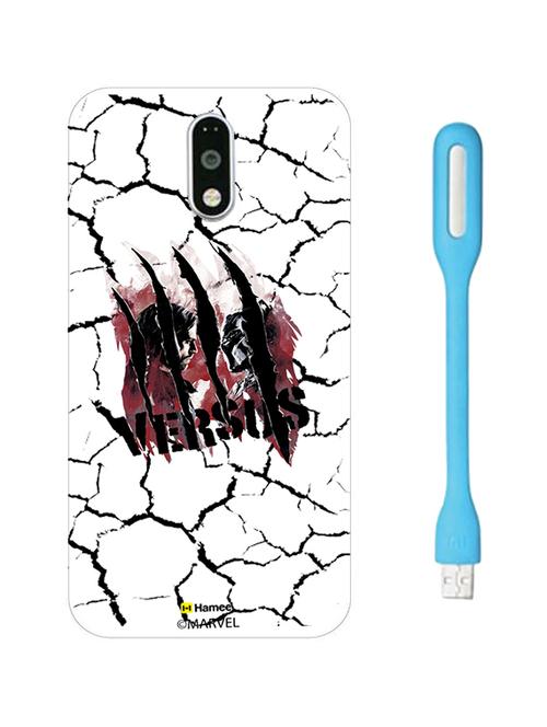 hamee marvel licensed civil war hard back case cover for motorola moto m with free led  - 12704254 - Very Small Image - 1