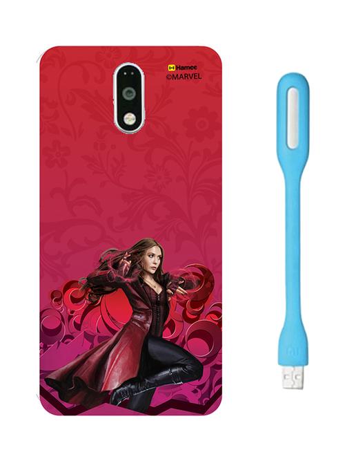 hamee marvel licensed civil war hard back case cover for motorola moto m with free led  - 12704255 - Very Small Image - 1