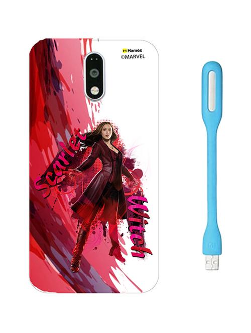 hamee marvel licensed civil war hard back case cover for motorola moto m with free led  - 12704257 - Very Small Image - 1