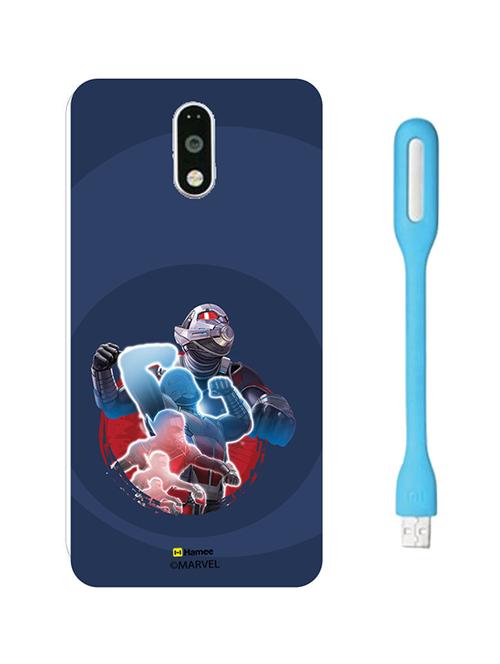 hamee marvel licensed civil war hard back case cover for motorola moto m with free led  - 12704275 - Very Small Image - 1