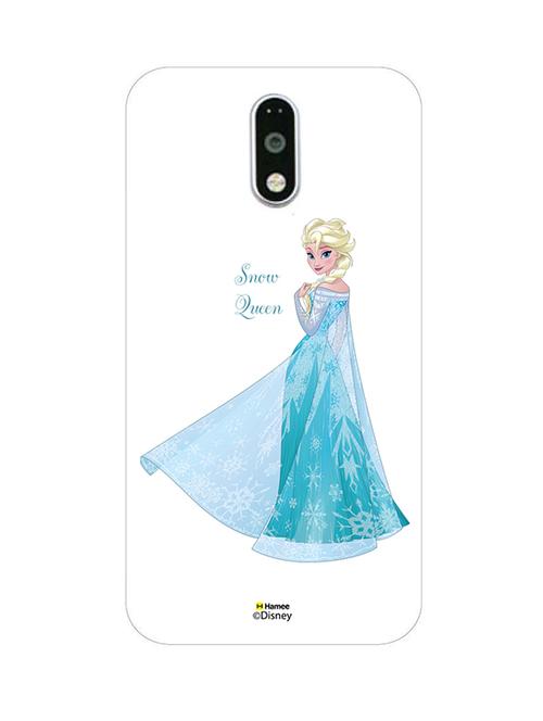 hamee disney princess frozen official licensed cover hard back case cover for motorola moto m (elsa / snow queen) - 12704409 - Very Small Image - 1