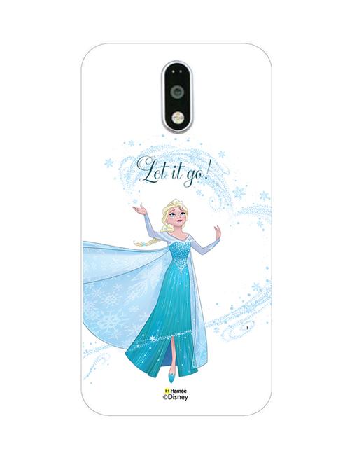 hamee disney princess frozen official licensed cover hard back case cover for motorola moto m (elsa / let it go) - 12704412 - Very Small Image - 1