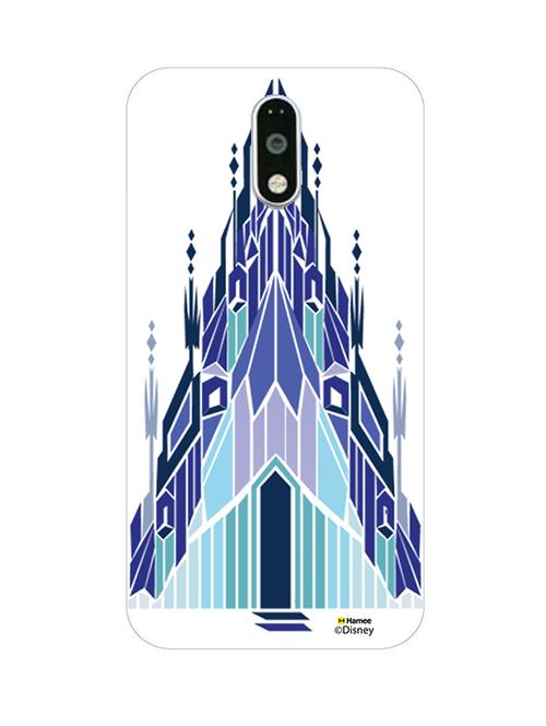 hamee disney princess frozen official licensed cover hard back case cover for motorola moto m (snow palace) - 12704420 - Very Small Image - 1