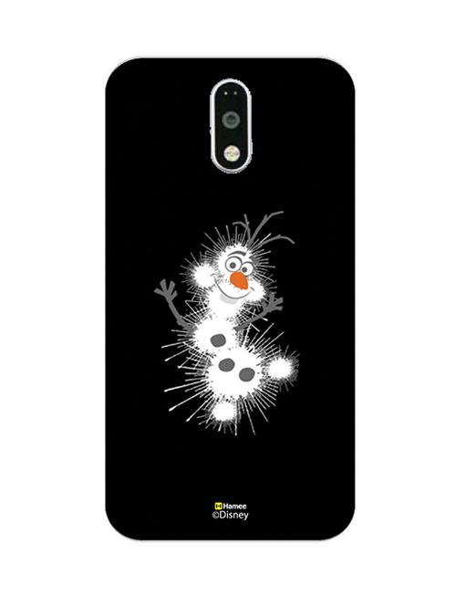 hamee disney princess frozen official licensed cover hard back case cover for motorola moto m (olaf / spikes) - 12704426 - Very Small Image - 1