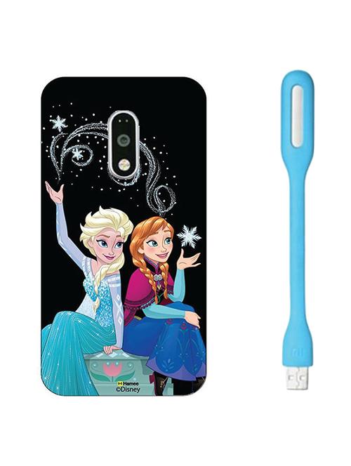 hamee disney frozen princess licensed hard back case cover for motorola moto m cover with free led light - combo 13 - 12704442 - Very Small Image - 1