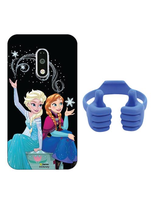 hamee disney frozen princess licensed hard back case cover for motorola moto m cover with free mobile stand - combo 15 - 12704444 - Very Small Image - 1