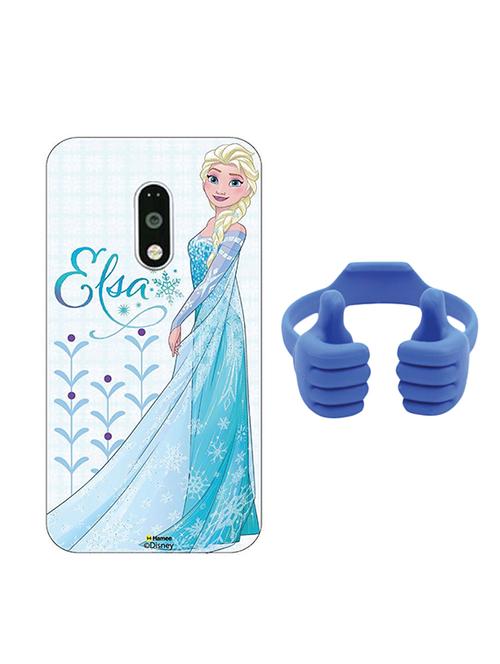 hamee disney frozen princess licensed hard back case cover for motorola moto m cover with free mobile stand - combo 40 - 12704464 - Very Small Image - 1