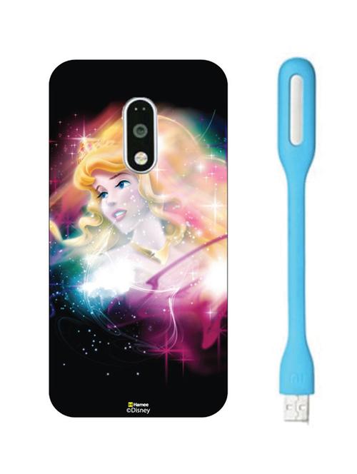 hamee disney princess official licensed hard back case cover for motorola moto m with free led  - 12704504 - Very Small Image - 1