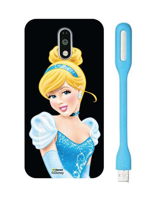 hamee disney princess official licensed hard back case cover for motorola moto m with free led  - 12704517 - Very Small Image - 1