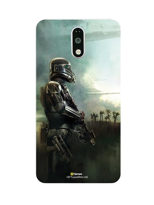 hamee official star wars rogue one licensed slim fit hard back case cover for motorola moto m death troopers 2 - 12704597 - Very Small Image - 1