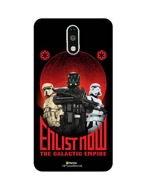 hamee official star wars rogue one licensed slim fit hard back case cover for motorola moto m galactic empire 1 - 12704601 - Very Small Image - 1