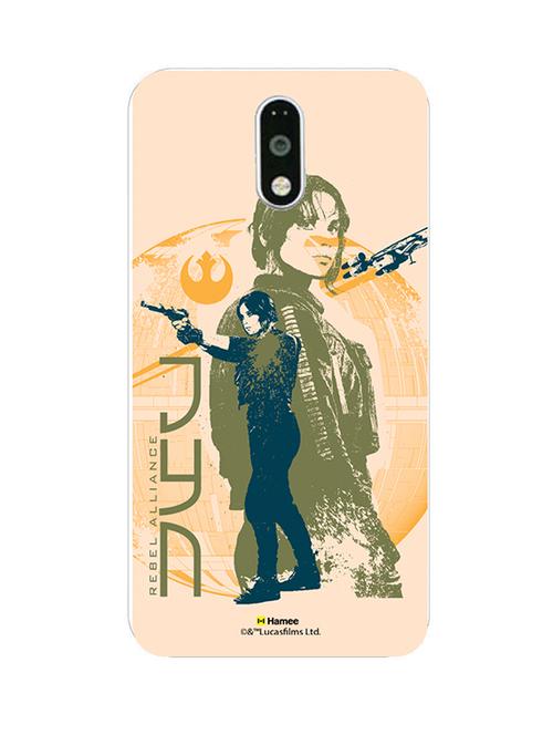 hamee official star wars rogue one licensed slim fit hard back case cover for motorola moto m jyn erso 2 - 12704614 - Very Small Image - 1