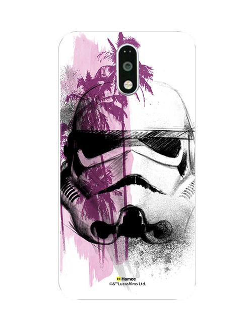 hamee official star wars rogue one licensed slim fit hard back case cover for motorola moto m storm trooper 3 - 12704628 - Very Small Image - 1