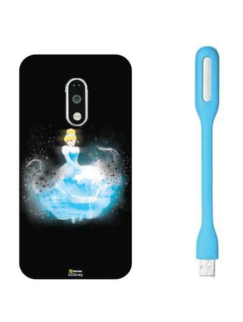 hamee disney princess official licensed hard back case cover for lenovo vibe k5 note with free led  - 12705791 - Very Small Image - 1