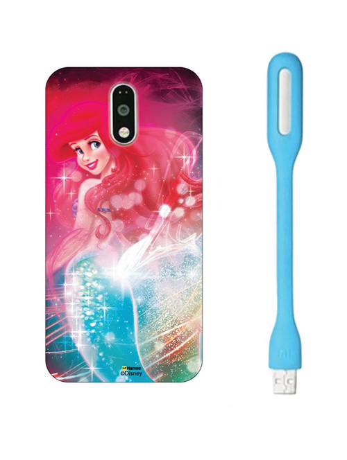 hamee disney princess official licensed hard back case cover for lenovo vibe k5 note with free led  - 12705794 - Very Small Image - 1