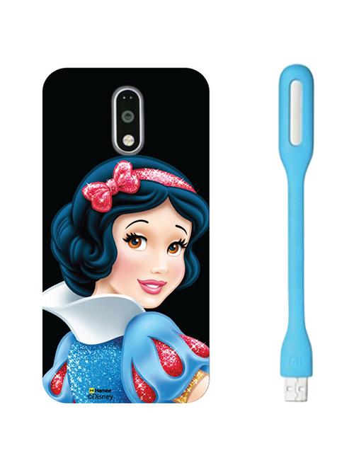 hamee disney princess official licensed hard back case cover for lenovo vibe k5 note with free led  - 12705808 - Very Small Image - 1