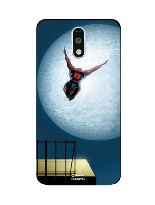 hamee marvel ultimate spider man licensed slim fit plastic hard back case cover for lenovo vibe k5 note (jump / full spiderman) - 12705846 - Very Small Image - 1