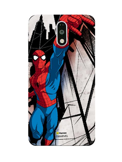 hamee marvel ultimate spider man licensed slim fit plastic hard back case cover for lenovo vibe k5 note (spiderman up) - 12705854 - Very Small Image - 1