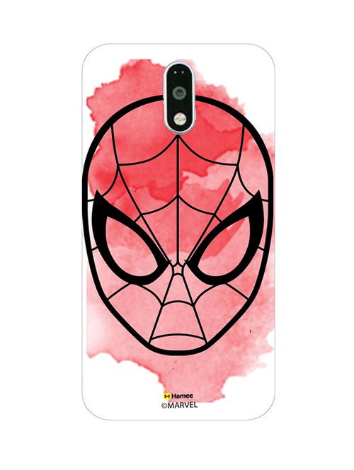 hamee marvel ultimate spider man licensed slim fit plastic hard back case cover for lenovo vibe k5 note (face splash / white) - 12705872 - Very Small Image - 1
