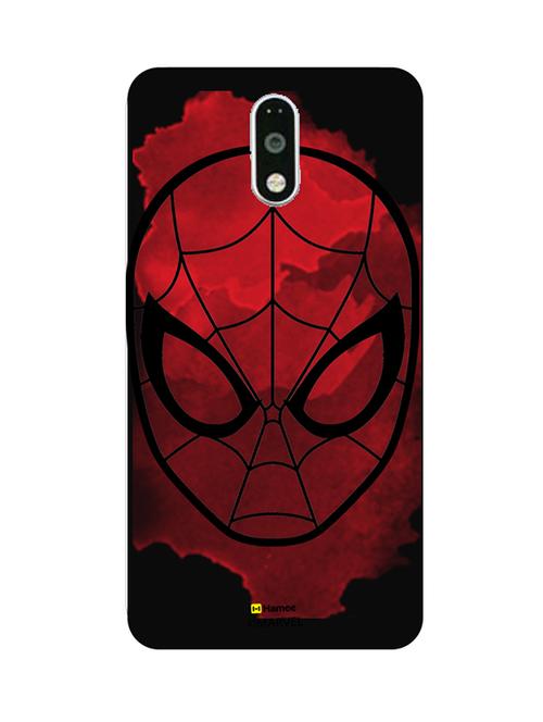 hamee marvel ultimate spider man licensed slim fit plastic hard back case cover for lenovo vibe k5 note (face splash / black) - 12705873 - Very Small Image - 1