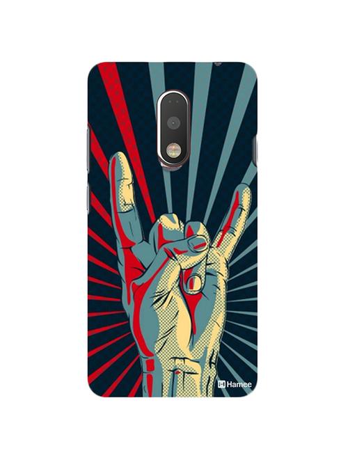 hamee tm thin fit printed hard back case cover for lenovo vibe k5 note cover (hand) - 12706046 - Very Small Image - 1