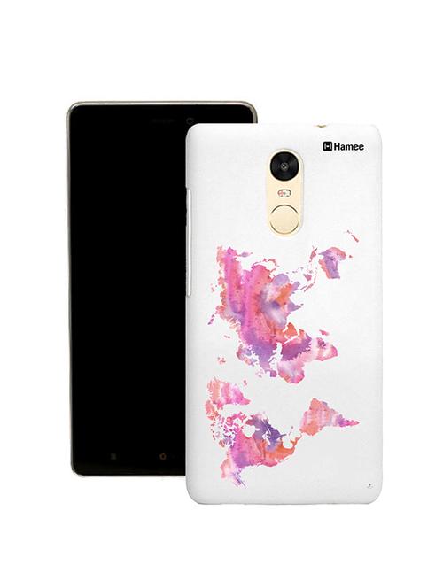 hamee tm thin fit printed hard back case cover for lenovo vibe k5 note cover (map) - 12706066 - Very Small Image - 1