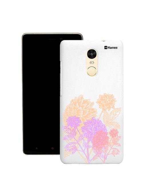 hamee tm thin fit printed hard back case cover for lenovo vibe k5 note cover (pastel flowers) - 12706079 - Very Small Image - 1