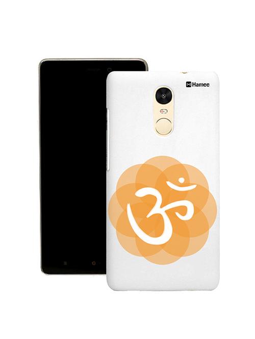 hamee tm thin fit printed hard back case cover for lenovo vibe k5 note cover (orange om) - 12706089 - Very Small Image - 1