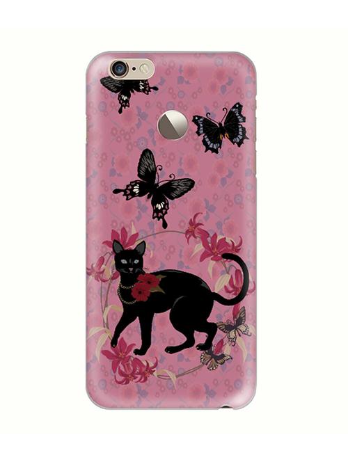 hamee tm thin fit printed hard back case cover for lenovo vibe k5 note cover (corner flower) - 12706133 - Very Small Image - 1