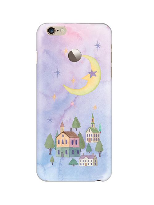 hamee tm thin fit printed hard back case cover for lenovo vibe k5 note cover (blue corner flower) - 12706145 - Very Small Image - 1