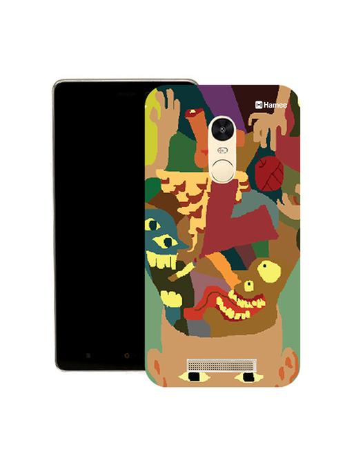 hamee tm thin fit printed hard back case cover for lenovo vibe k5 note cover (mind blown) - 12706163 - Very Small Image - 1