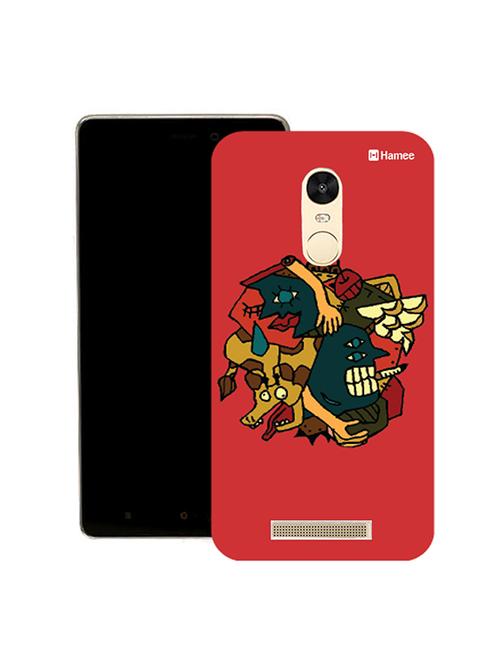 hamee tm thin fit printed hard back case cover for lenovo vibe k5 note cover (pink abstract) - 12706168 - Very Small Image - 1