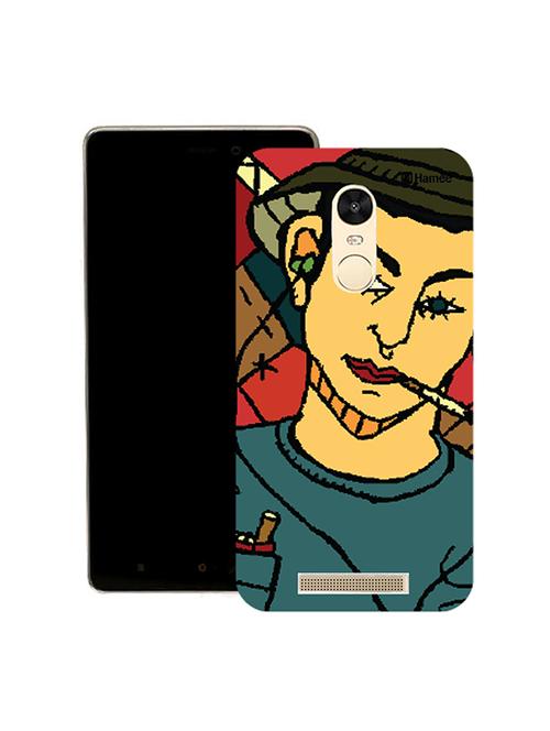 hamee tm thin fit printed hard back case cover for lenovo vibe k5 note cover (abstract guy) - 12706184 - Very Small Image - 1