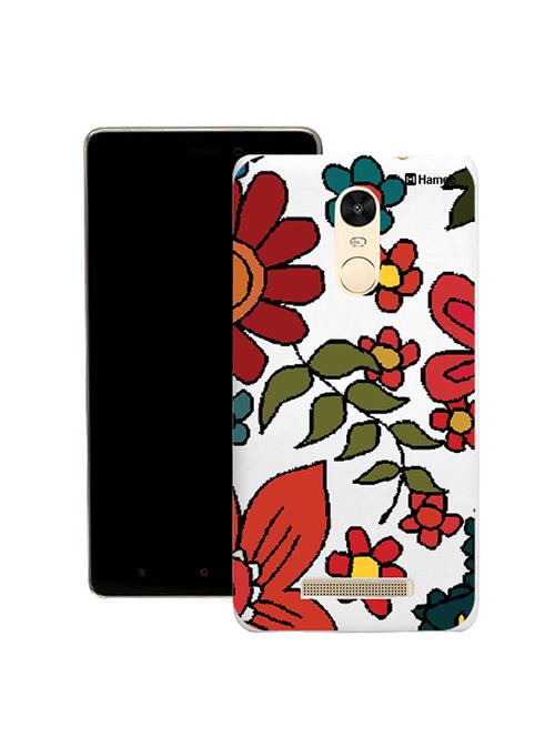 hamee tm thin fit printed hard back case cover for lenovo vibe k5 note cover (abstract flower) - 12706197 - Very Small Image - 1