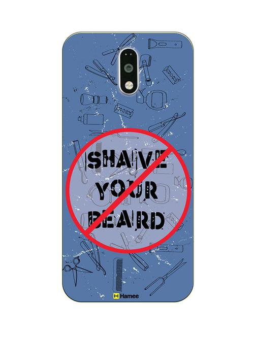 customizable hamee original cover thin fit plastic hard back case cover for lenovo vibe k5 note shave your beard - 12706248 - Very Small Image - 1