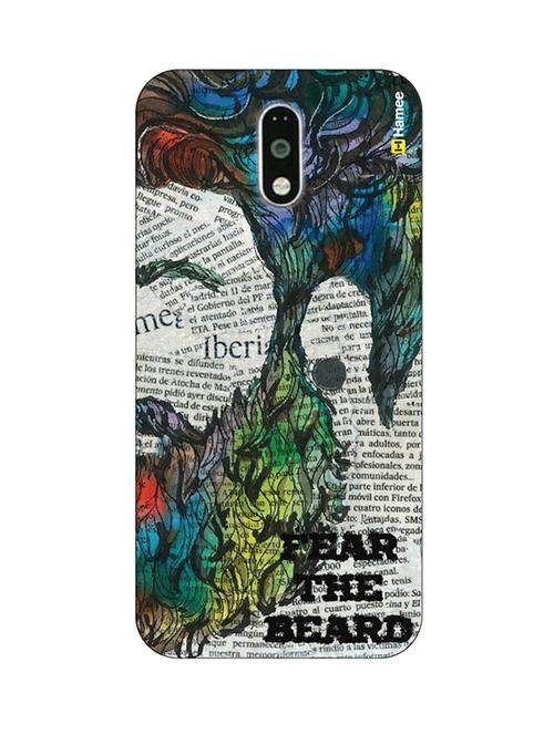 customizable hamee original cover thin fit plastic hard back case cover for lenovo vibe k5 note fear the beard - 12706255 - Very Small Image - 1