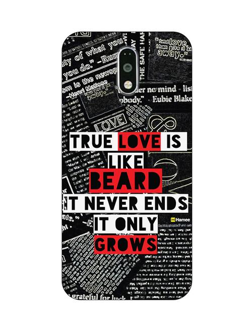 customizable hamee original cover thin fit plastic hard back case cover for lenovo vibe k5 note true love is like beard - 12706256 - Very Small Image - 1