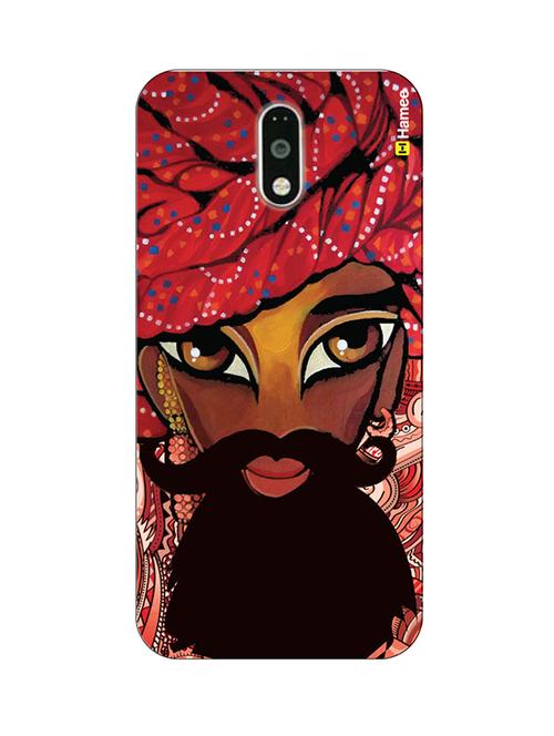 customizable hamee original cover thin fit plastic hard back case cover for lenovo vibe k5 note indian safa and mustaches - 12706263 - Very Small Image - 1