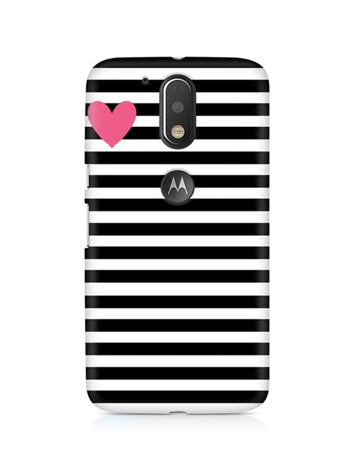 customizable hamee original cover thin fit plastic hard back case cover for lenovo vibe k5 note  heart stipes - 12706289 - Very Small Image - 1