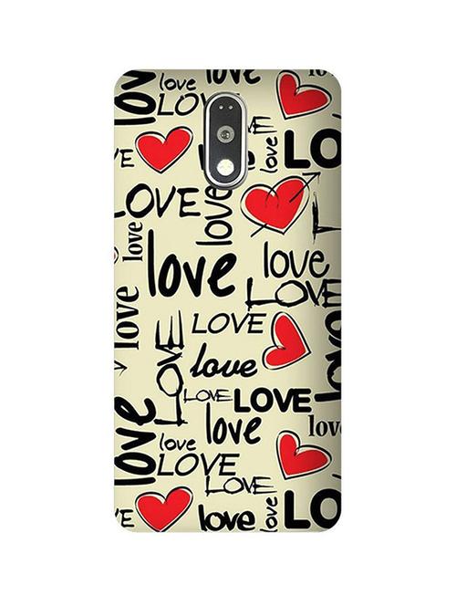 customizable hamee original cover thin fit plastic hard back case cover for lenovo vibe k5 note  love pattern 1 - 12706366 - Very Small Image - 1