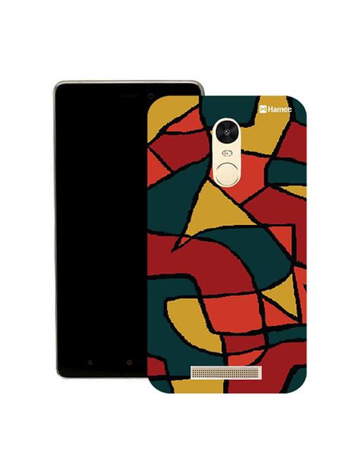 hamee original japanese cover thin fit plastic hard back case cover for lenovo vibe k5 note (colourful abstract) - 12706389 - Very Small Image - 1