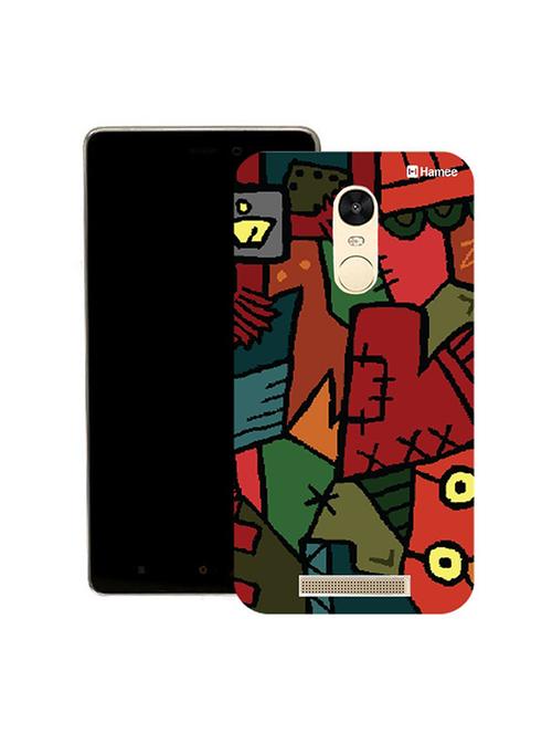 hamee original japanese cover thin fit plastic hard back case cover for lenovo vibe k5 note (patchwork) - 12706392 - Very Small Image - 1