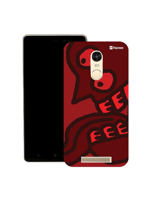hamee original japanese cover thin fit plastic hard back case cover for lenovo vibe k5 note (red tongue) - 12706394 - Very Small Image - 1