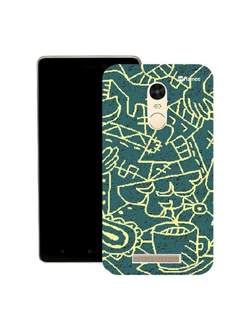hamee original japanese cover thin fit plastic hard back case cover for lenovo vibe k5 note (abstract blue white) - 12706400 - Very Small Image - 1