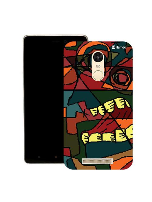 hamee original japanese cover thin fit plastic hard back case cover for lenovo vibe k5 note (growling face / blue) - 12706405 - Very Small Image - 1