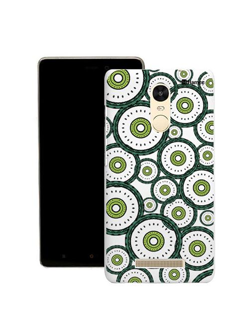 customizable hamee original cover thin fit plastic hard back case cover for lenovo vibe k5 note (ethnic green circles) - 12706428 - Very Small Image - 1