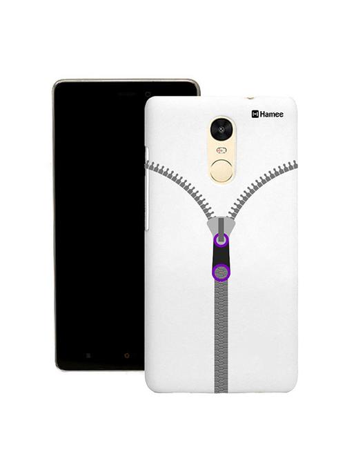 customizable hamee original cover thin fit plastic hard back case cover for lenovo vibe k5 note (zipper) - 12706436 - Very Small Image - 1